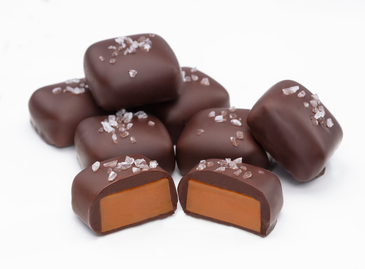 Chocolate Covered Sea Salt Caramel Pouch – Annie B's Candy